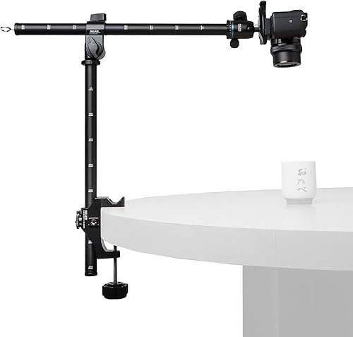 SLIK Creator's Series Kit completo de estudio con abrazadera, brazo deslizante II y cabezal de bola SBH400, negro (618-762)