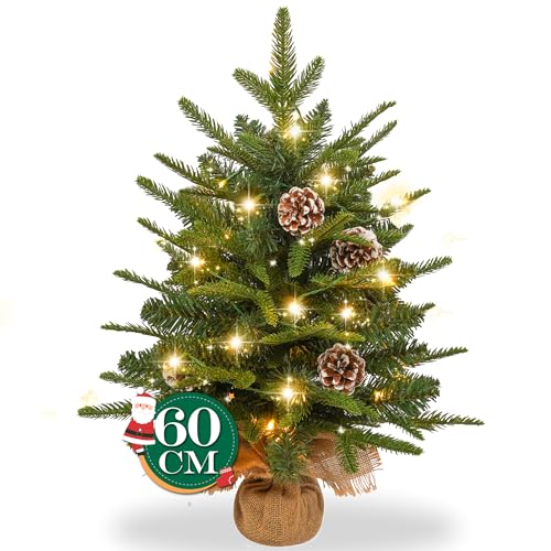 YRHome Mini Weihnachtsbaum 60cm Kleiner Künstlich Tannenbaum Grün...