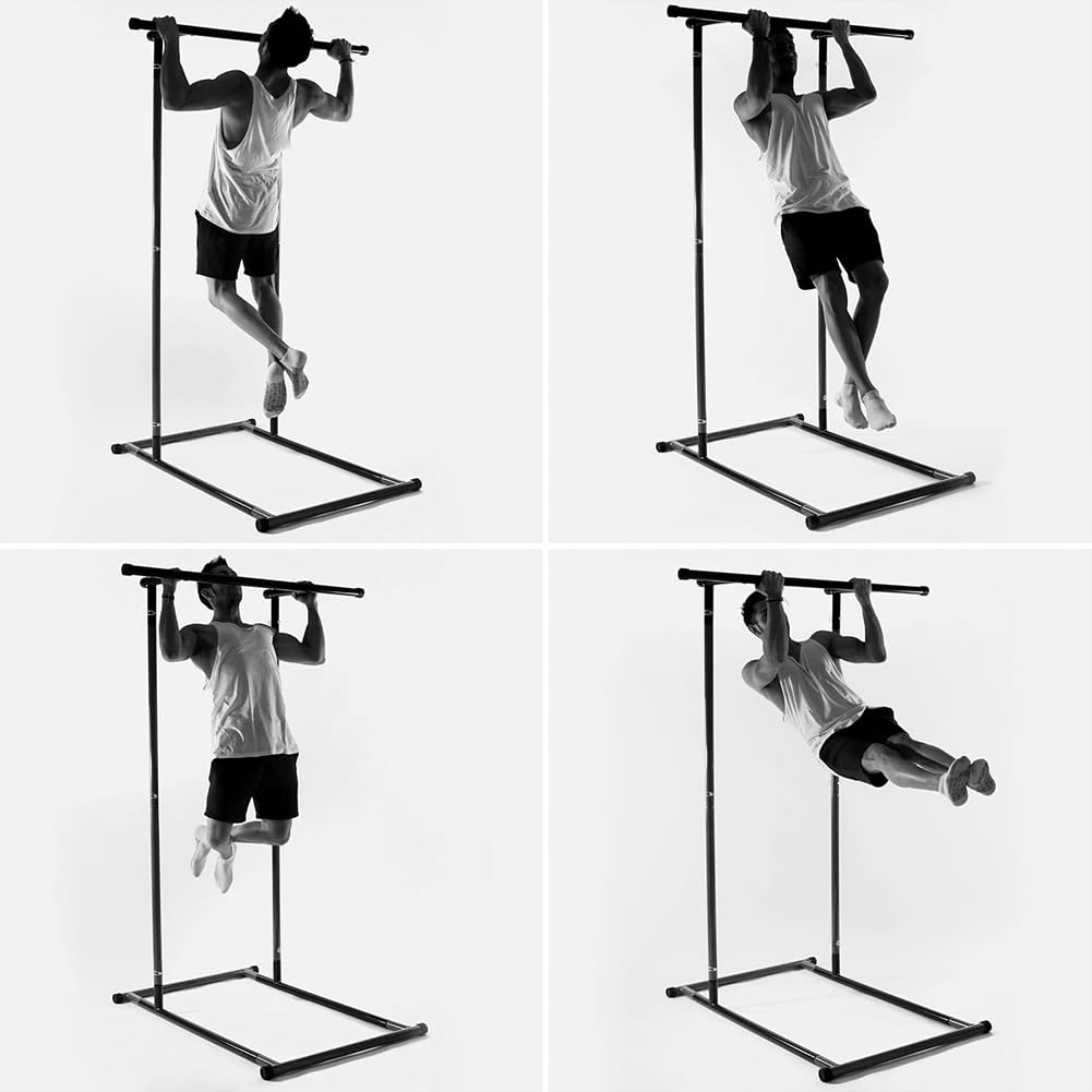 BAKAJI Sbarre per Trazioni Modulabili per Fitness, Power Tower Pull Up Mate Calisthenics con Borsa Trasporto, Torre da Componibile da Allenamento Personalizzabile, Flessioni, Addominali, Dip Station