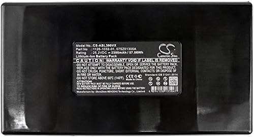 SUNELL CS-ABL300VX battery, showing contact terminals