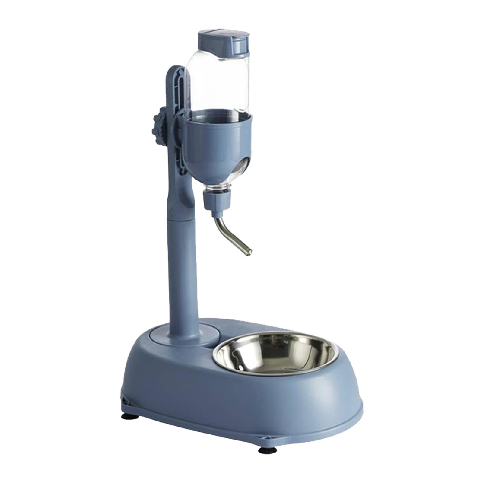 Botellas de agua sin goteo para perros, comedero automático para perros - Alimentador y dispensador de agua para perros con llenado de 500 ml - Comedero de agua adaptable en altura, bebedero antigoteo