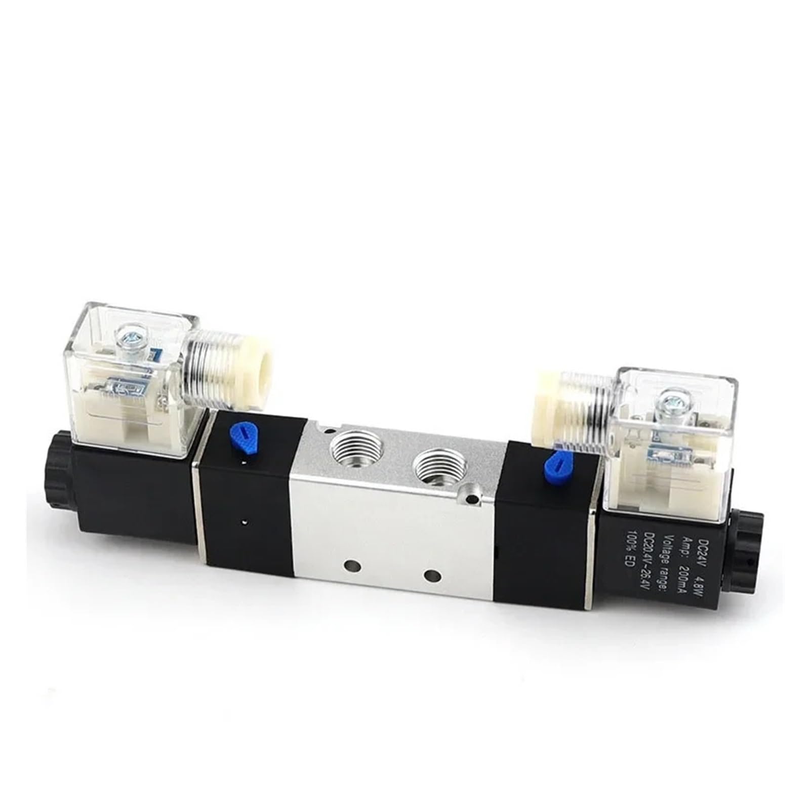 Electroválvula neumática 4V220-08 de 220 V, 5 vías, 2 Posiciones, Bobina de 1/4", 12 V CC, 24 V CA, 110 V(W 4mm Fittings,AC 220V)