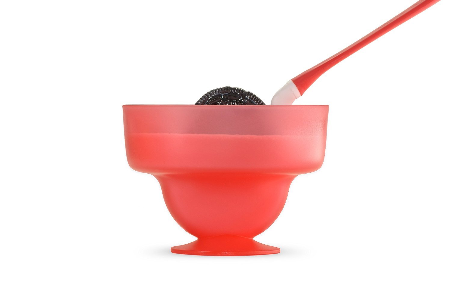 the Ultimate Cookie Spoon and the Dunkr Cookie Cup - Set Pack - 2 Red Diprs and 1 Red Dunkr