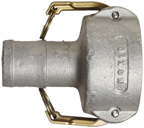 Dixon DBS61-200 Aluminum Dry Break Cam and Groove Dry Disconnect Hose Fitting, 90 Degree Swivel Elbow with Buna Seal, 2-1/2