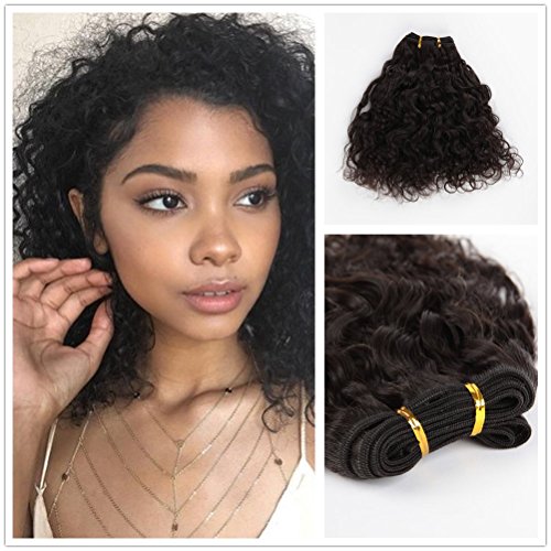 Wigsroyal Virgin Brazilian Remy Hair Molado Curly Weave,Natural Color,4Oz/Bundle, 2 Bundles(14" 14")