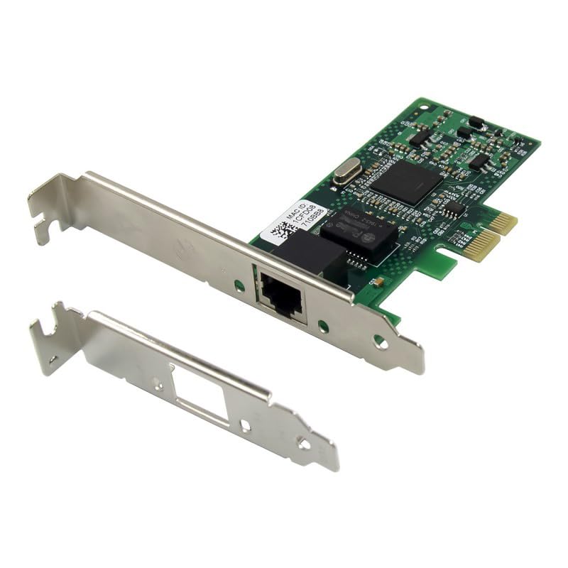 Image of Gigabit Ethernet PCIe Card - Internal 10 /100 /1000Mbps Network Adapter for Desktop PC, Intel 9301CT Chipset, Reliable Wired Internet Upgrade, Low Profile & Standard Bracket Included