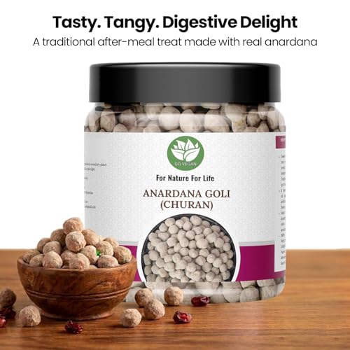 Image of Go Vegan Pachak Anardana Goli 250GM Churan [Mouth Freshener, Digestive,After-Meal,Mukhwas] (Jar))