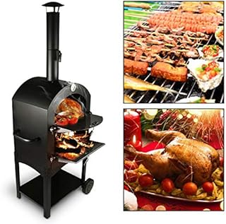 Tengchang Outdoor Pizza Oven Wood Fire DIY Portable Pizza Maker Family Camping Cooker