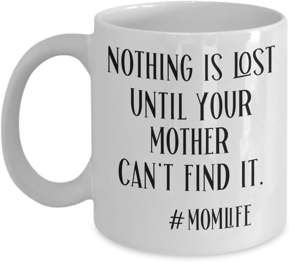 Momlife Mug Funny Mothers Day Birthday Gift Novelty Coffee Comment Tea Cup Gag Gifts for Women