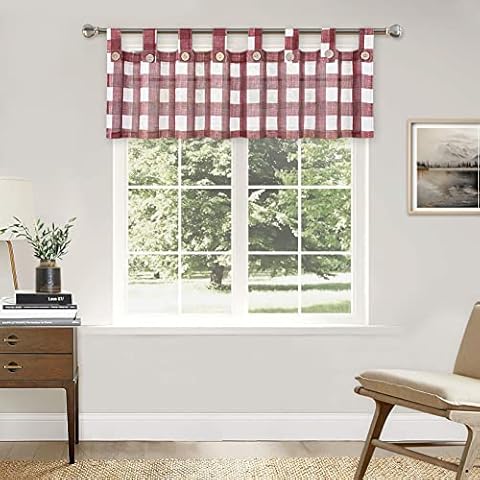 Cortina de Tela Escocesa de Búfalo CAROMIO Cover