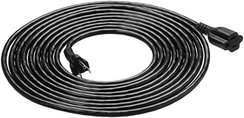 Amazon Basics Extension Cord - 20 Feet - Us - Black & 6-Outlet Surge Protector Power Strip, 790 Joule - Black #TOP1