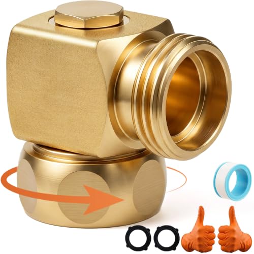 Image of SheeChung 90 Degree Hose Elbow with 360 Degree Swivel Connector