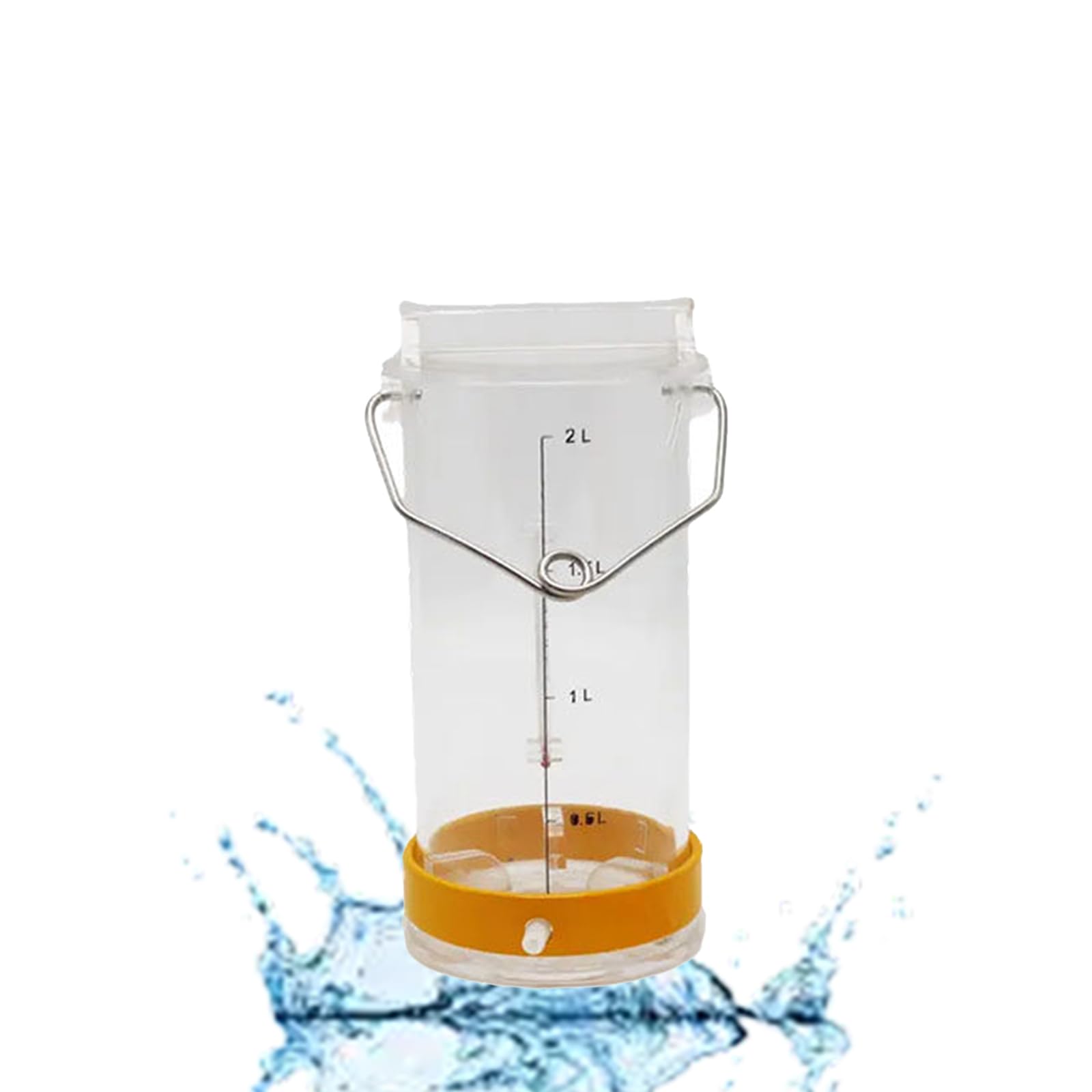 Muestreador De Calidad del Agua,Material AcríLico Cubo De Muestreo De Agua con Muestreador De OscilacióN Vertical,Muestreador De Aguas Residuales para Monitoreo,Acrylic Glass 2.5L