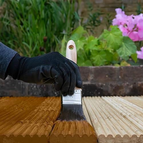 Roxil Wood Stain Preserver 5 Litre (Autumn Gold) Fast-Drying Satin Finish for Decking, Fence, Shed, Furniture. 5 Year Protection for Indoor & Outdoor 5 Roxil Wood Stain Preserver 5 Litre (Autumn Gold) Fast-Drying Satin Finish for Decking, Fence, Shed, Furniture. 5 Year Protection for Indoor & Outdoor - Image 5