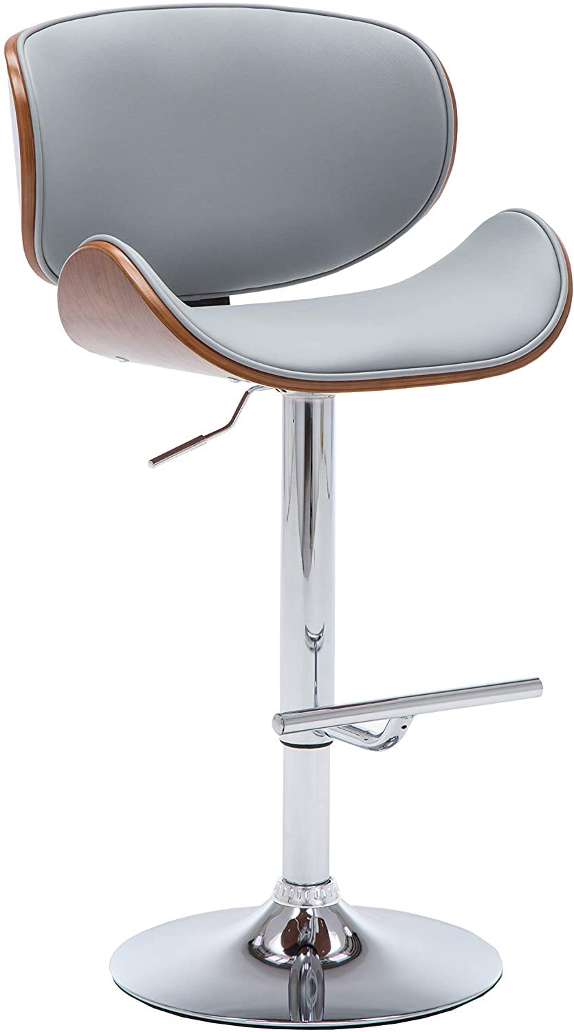 AC PacificACBS34-GRAY ACBS34 Bar Stool, Gray