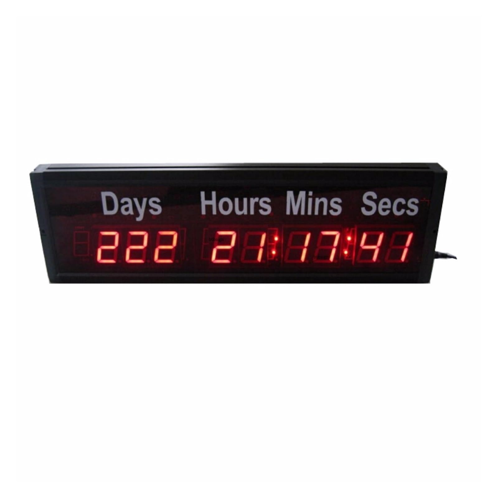 Fitness-Timer, LED Countdown-Uhr Countdown Count Up Geburtstag Neujahr Festival Weihnachten 1,8 Rot
