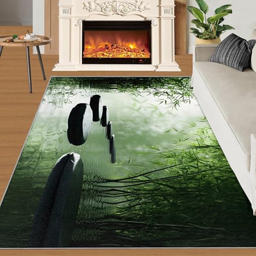 Tapete Zen Stone 3x4, suave y antideslizante, para interior miniatura 2