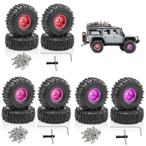 Pneus roue mud terrain voiture télécommande pièces de rechange beadlock - 2