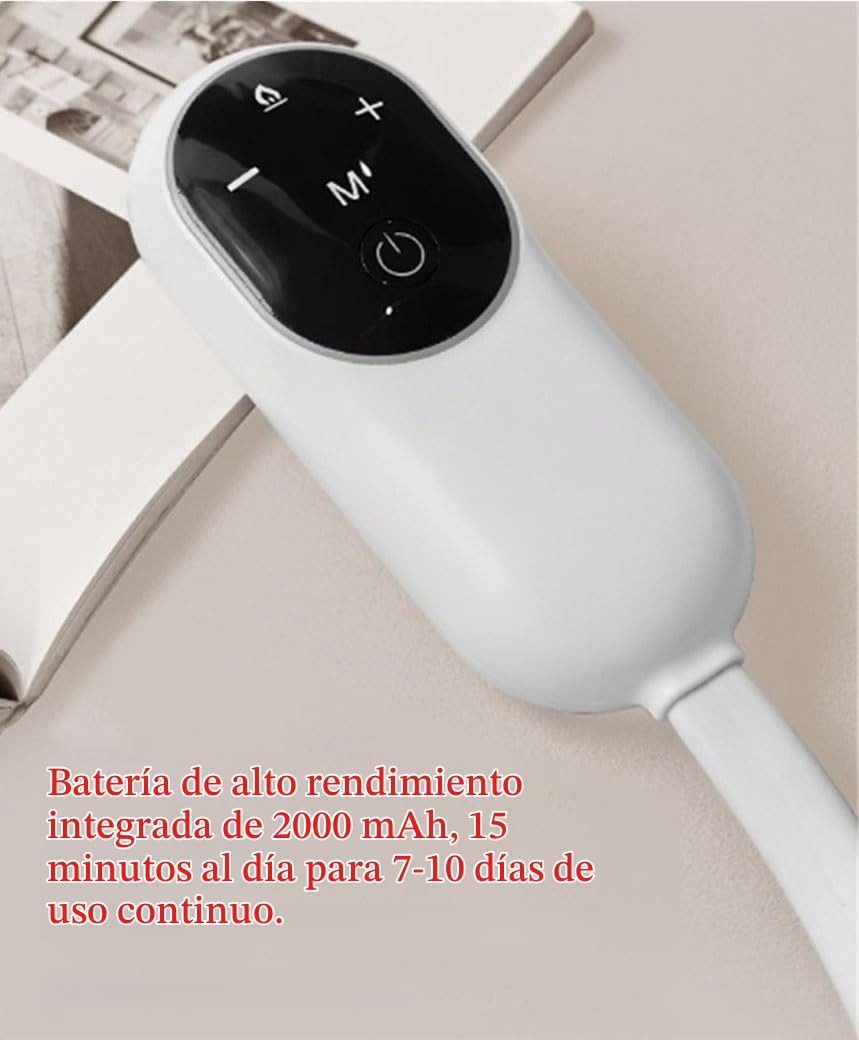Masajeador eléctrico de Cabeza con 6 Bolsas de Aire y 3 Modos de Calor, Recargable, for migrañas, for Hombres y Mujeres.