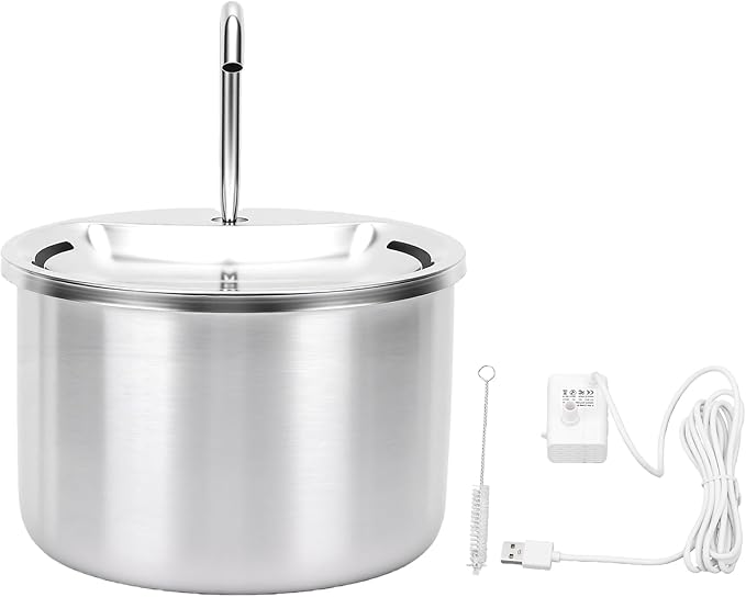 Fuente de Agua para Gatos Fabater Acero Inoxidable 3.2L Automática miniatura 6