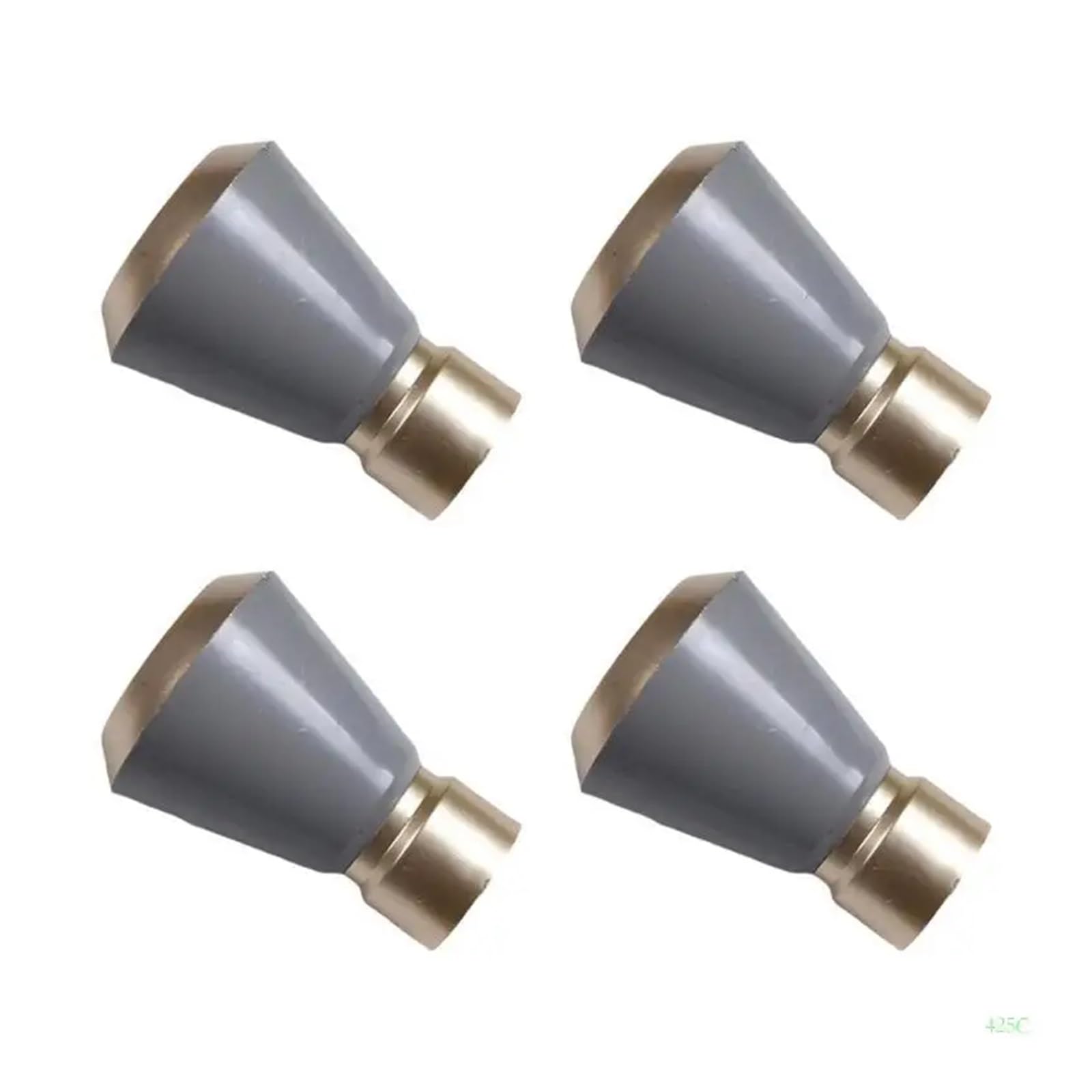 BDFJEDS Curtain Pole Finials 4pcs Unique Design Curtain Rod Tips Easy Installs Heads For House(Style 05)