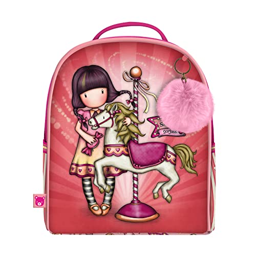 Santoro-S4306624 Mini Mochila Gorjuss Fairground Carousel 20X22X10Cm, Multicolor, Talla única (1040GJ09)