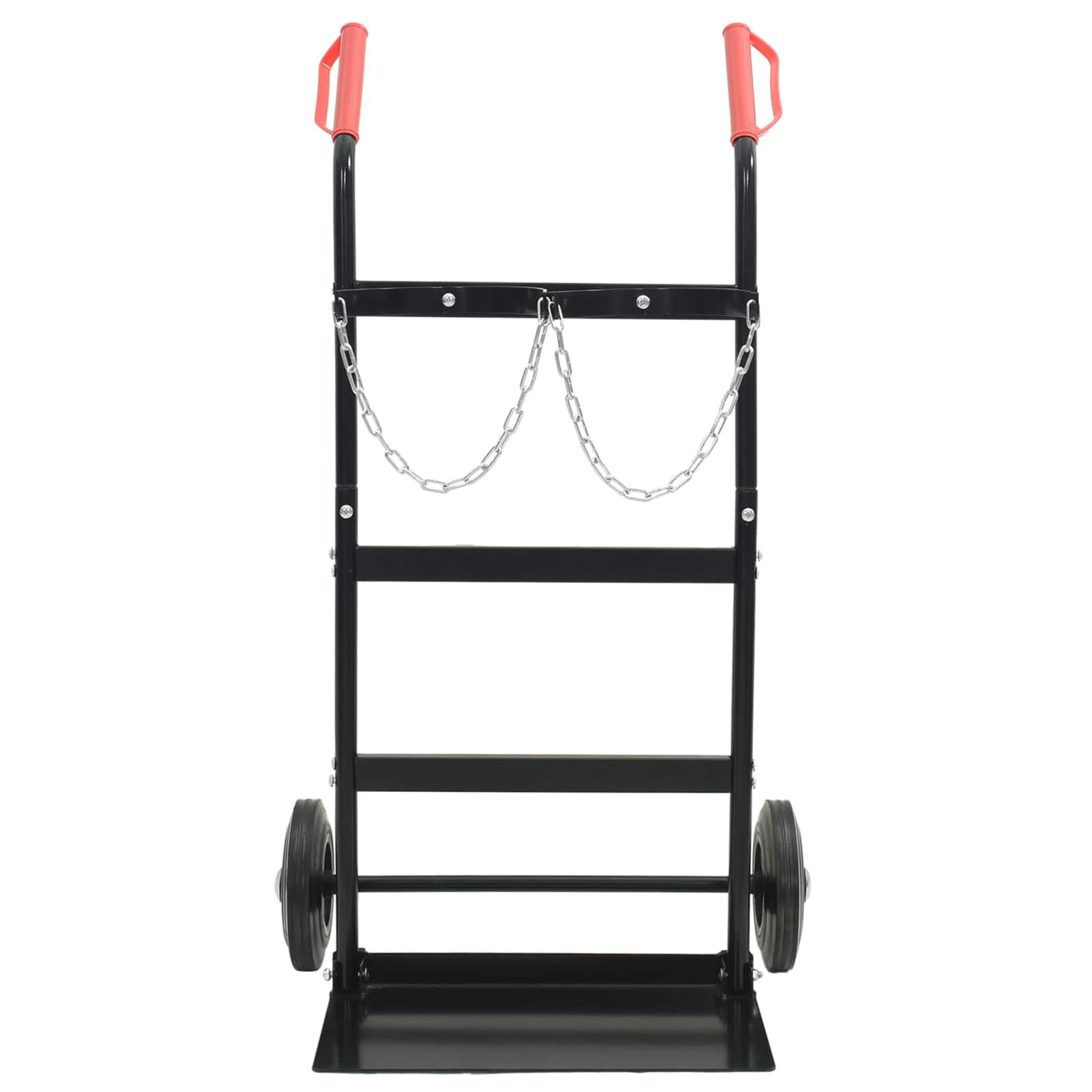 Handwagen Schwarz und Rot 63 x 43,5 x 110 cm Stahl Werkzeug Model4019018