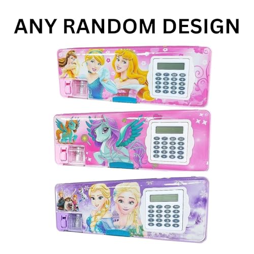 Image of Unicorn Calculator Pencil Boxs With Stationery Set For Girls Geometry Box Best Return Gift for Kids unicorn stationery set unicorn pencil