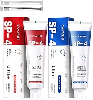 Yayashi Sp-4tm Probiotic Whitening Toothpaste,Yayashi Sp-4 Toothpaste, Sp-4 Probiotics Whitening Toothpaste,Sip-4 Toothpaste Whitening (Red+Blue)