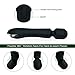 Magic Super Powerful Wand Cordless Massager Kit Therapeutic Powerful Massager Personal Massager Body Back (Black)