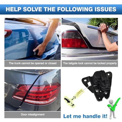 Image of TOP-MAX Trunk Latch Actuator Compatible with 2006-2018 Dodge Charger Challenger Avenger Dart, Tailgate Trunk Lock for 2005-2018 Chrysler 300 200, Replace for 931-714 5056244AA