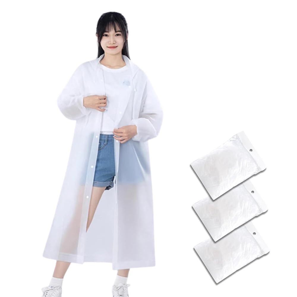 Amazon | [Winsuteki] 使い捨てレインコート レインポンチョ