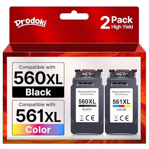 Cartouche Canon 560 561 XL Prodoki pour imprimante Pixma TS5350 TS7450a