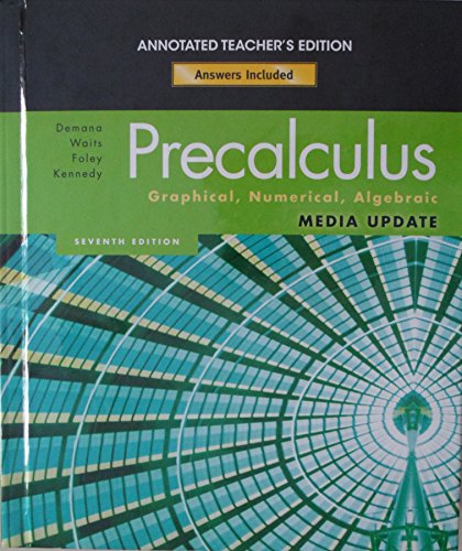 Precalculus: Graphical, Numerical, Algebraic by... 0137000650 Book Cover