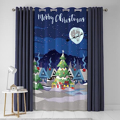Bedlam - Weihnachtsvorhang B 55 x L 84 (138 x 214 cm) - Öse -...