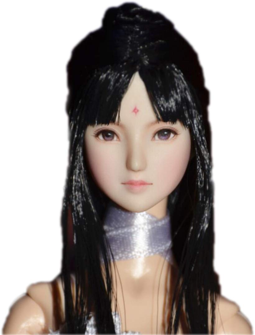 HiPlay Figura femminile in scala 1/6, 100% trucco fatto a mano e personalizzato, stile anime, bellezza affascinante ragazza testa di bambola per action figure TBLeague/Obitsu/JIAOU CDH72 (pelle