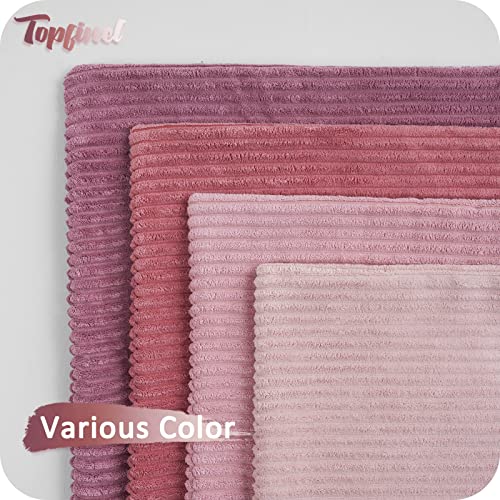 Topfinel Cushions Covers Sets 4 Pink Cushion Covers, Fluffy Bright Decorative 40x40 Cushion Cover - Image 3
