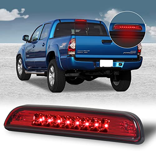 3rd Third Tail Rear Brake Light For 1995 1996 1997 1998 1999 2000 2001 2002 2003 2004 2005 2006 2007 2008 2009 2010 2011 2012 2013 2014 2015 2016 Toyota Tacoma Center Cargo Rear LED Bar (Red)