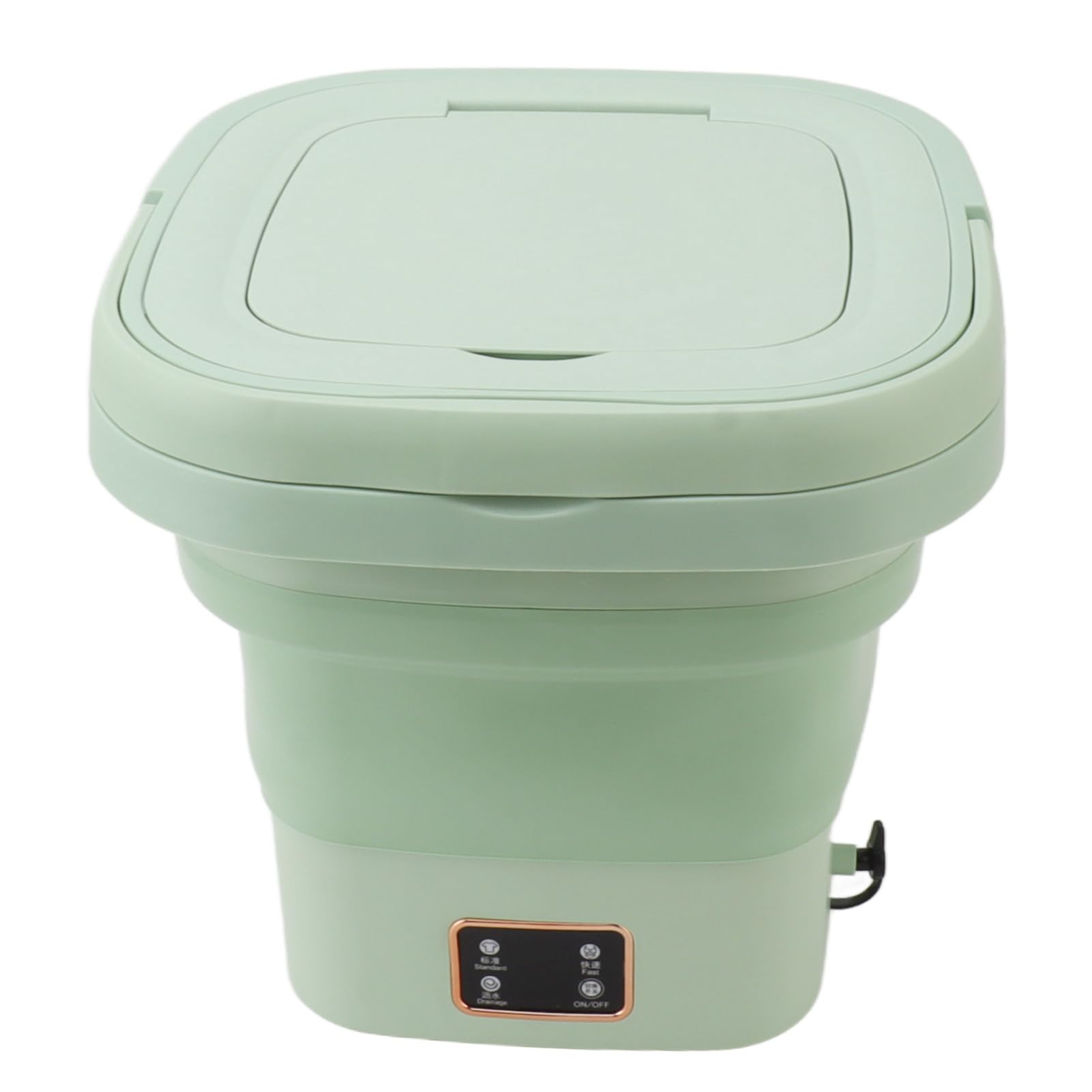 SIXRUN Mini Lavatrice Portatile Pieghevole per Piccoli Vestiti, Lavatrice Automatica per Biancheria Intima per Bambini con capacità di 9 Litri per Camera da Letto (GREEN)