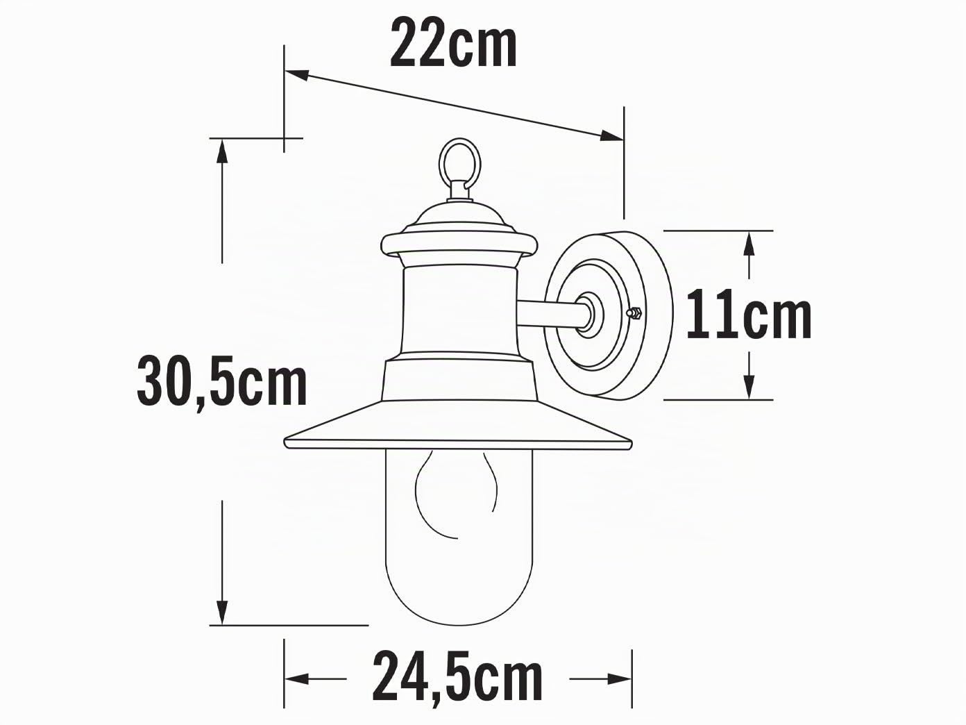 Applique murale extérieure LED vintage de qualité supérieure en acier galvanisé - Éclairage extérieur polyvalent pour la maison et la terrasse