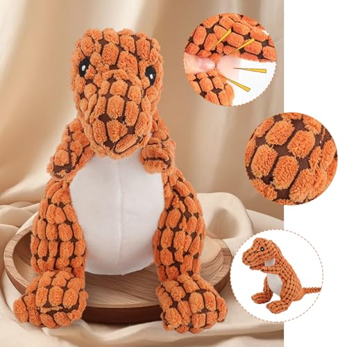 SNONESIY Robustes Unzerstörbares Dino-Hundespielzeug Kauspielzeug