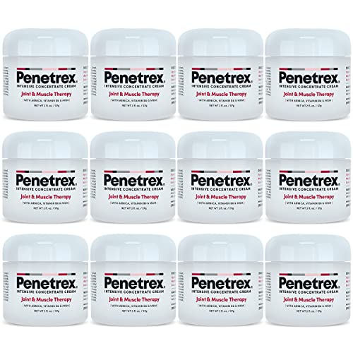Penetrex Joint & Muscle Therapy – Soothing Comfort for Back, Neck, Hands, Feet – Premium Whole Body Rub with Arnica, Vitamin B6 MSM & Boswellia - 2oz (12-Pack)