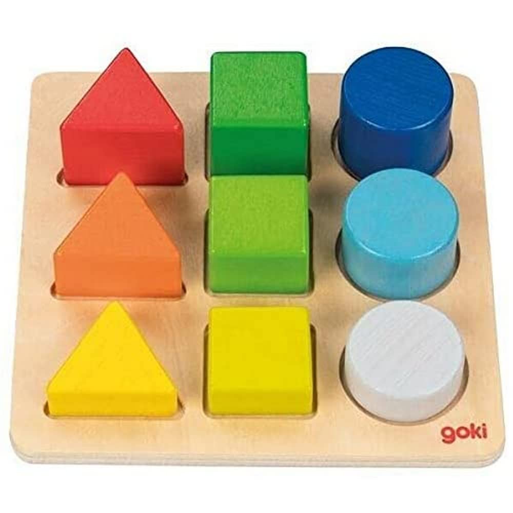 Amazon.com: Goki 58753 Colour and Shape Assorting Board, Mixed