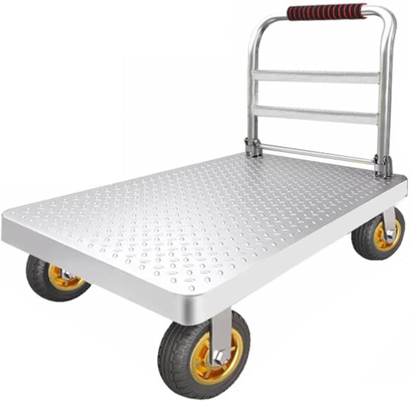 Wytrzymały składany wózek platformowy z kółkami obrotowymi o 360°, idealny do przenoszenia garażu i magazynu, 100-800 kg, wszechstronny wózek ręczny do łatwego załadunku i przechowywania