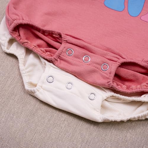 2PCS Baby Girl Halfway to One Rompers 1/2 Way to One Birthday Bodysuit Outfit, Adorable Long and Short Sleeve Set4