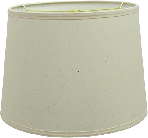 Aspen Creative 32319A Pantalla de lámpara de construcción de araña con forma de imperio de tapa dura de transición en blanco hueso, 14 pulgadas de