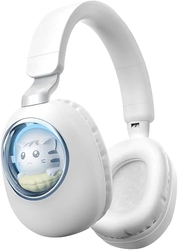Miniatura 9 de Auriculares inalámbricos con luces LED, auriculares Bluetooth para niños y niñas para la escuela, viajes, teléfono, Kindle, pc, TV, MP3, tableta,