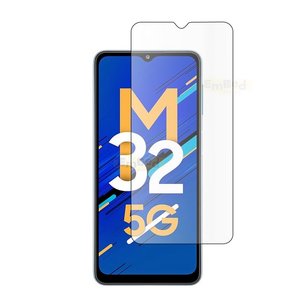 Embed Clear Fiber Screen Guard for Samsung Galaxy M32 5G | High-Flex Protection, Scratch Resistant, Bubble Free, with Installation Kit