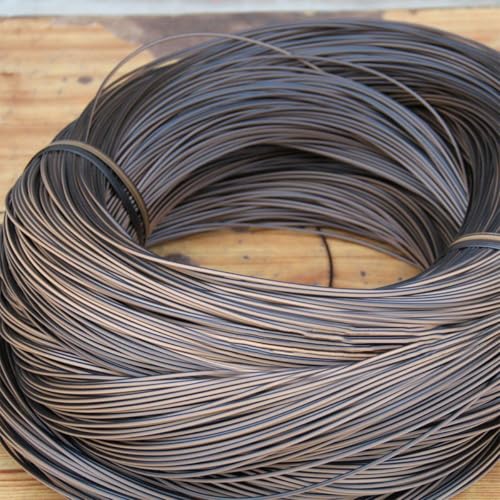 ECYC Ltd 3mm Round Plastic Rattan PE Synthetic Rattan Wicker Repair Material Round Faux Rattan Weaving Kit for Weaving and Repairing Patio Furniture, Basket Making, DIY Crafts, 500g (Approx 196 feet)