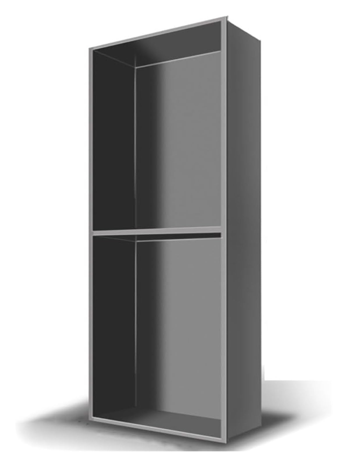 Étagère de rangement pour salle de bain encastrable en acier inoxydable 70cm